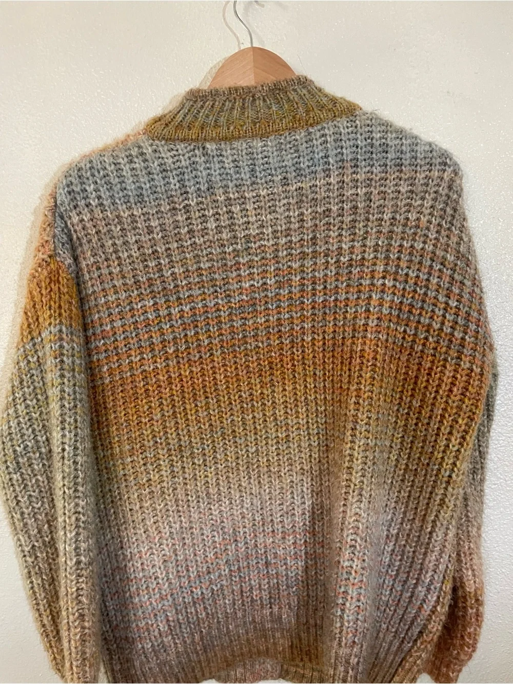 Universal Thread Multicolor Marled Knit Sweater Earth Tones Cozy Oversized Small